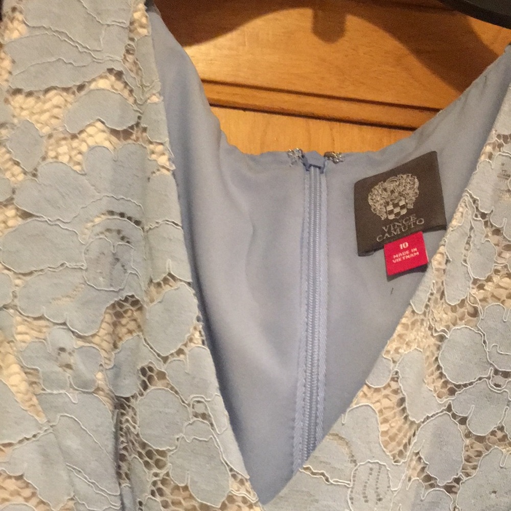 Dress with lace detailing cream underlay - Picture 3 of 3